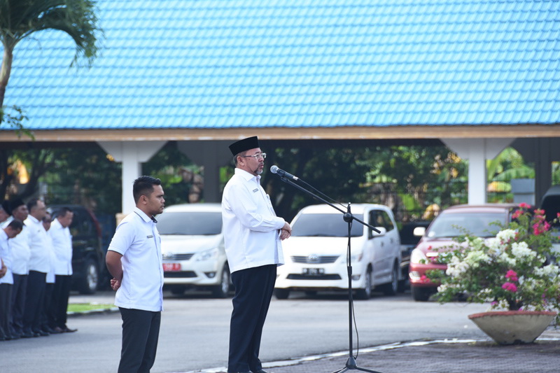  Pimpin Apel Perdana 2019, Ini Pesan Sekda Bengkalis